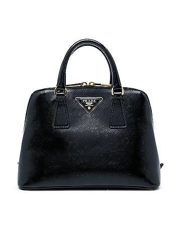Prada Small Saffiano Vernice Promenade Satchel (view 1)