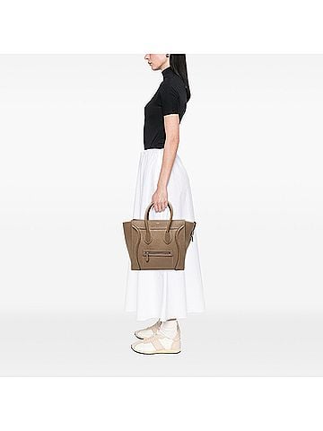 Céline Mini Calfskin Luggage Tote (view 2)