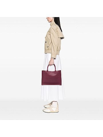 Dior Medium Embossed Leather Book Tote (view 2)