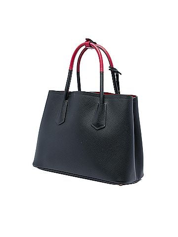Prada Medium Bicolor Saffiano Cuir Double Satchel (view 2)