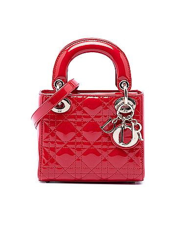 Dior Mini Patent Cannage Lady Dior (view 1)