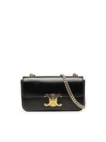 Céline Shiny Calfskin Claude Chain Shoulder Bag (view 1)