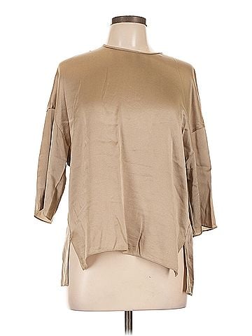 Vince. Vince. 3/4 Sleeve Silk Top (view 1)