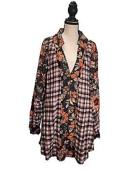 We the Free We the Free - Free People Long Sleeve Button-Down Shirt (view 1)