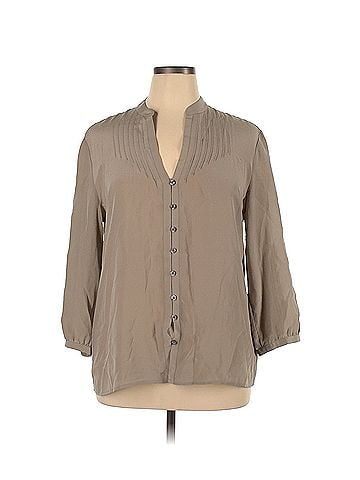 Banana Republic Banana Republic Long Sleeve Silk Top (view 1)