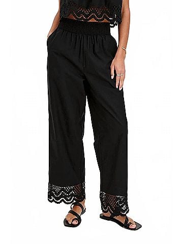 Rails Henrik Eyelet Pants in Black Embroidery (view 2)
