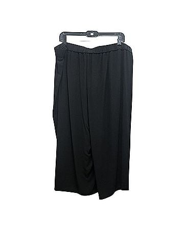 Eileen Fisher Silk Faux-Wrap Casual Pants (view 2)