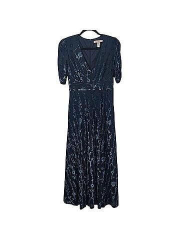Anthropologie Hutch Puff Sleeve Velvet Dress Cocktail Dress (view 1)