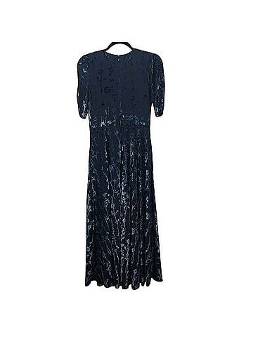 Anthropologie Hutch Puff Sleeve Velvet Dress Cocktail Dress (view 2)