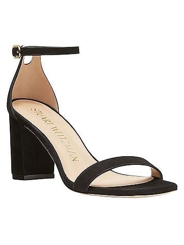 Stuart Weitzman Nudistcurve 75 Block Heel Sandal Heels (view 1)
