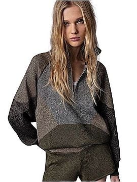 Zadig & Voltaire Ross Lurex Pullover Sweater (view 2)
