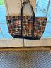 L.L.Bean 100% Canvas Plaid Multi Color Tote One size - photo 5
