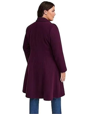 Torrid Zip Front Military Peacoat Coat (view 2)