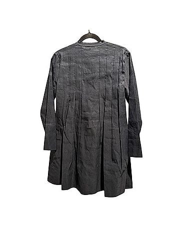 Vince. Pleat Long Sleeve Linen Blend Trapeze Dress Casual Dress (view 2)