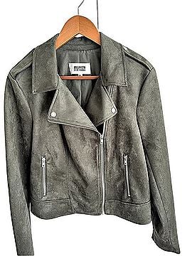 Steve Madden BB Dakota Faux Suede Moto Jacket Jacket (view 2)