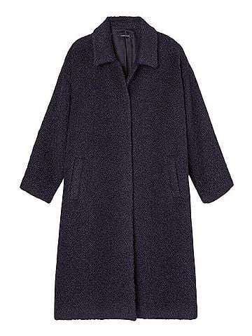 Eileen Fisher Suri Alpaca Boucle Classic Collar Coat Coat (view 1)
