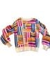 THML Print Multi Color Pullover Sweater Size S - photo 2