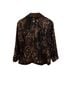 Ruby Rd. Animal Print Brown Black Gold Jacket Size 18 - photo 2