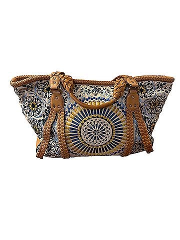 Cole Haan sierra embroidery Leather Tote (view 2)