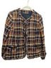 Talbots 50% Polyester 30% Acrylic 12% Wool 7% Nylon 1% Metallic Fiber 100% Polyester Multi Color Blazer Size 14 - photo 1