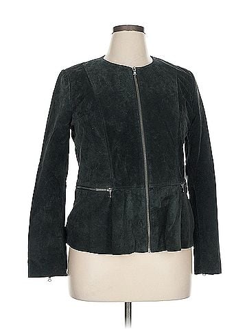 Ecru Ecru Leather Jacket (view 1)