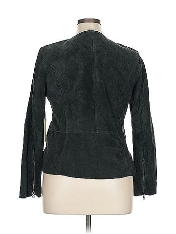 Ecru Ecru Leather Jacket (view 2)