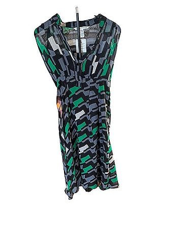 Diane von Furstenberg Silk Geometric Dress Casual Dress (view 1)