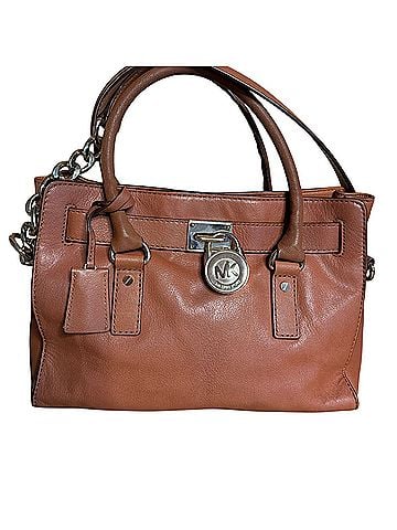 Michael Kors Leather Satchel (view 1)