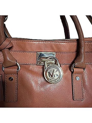 Michael Kors Leather Satchel (view 2)