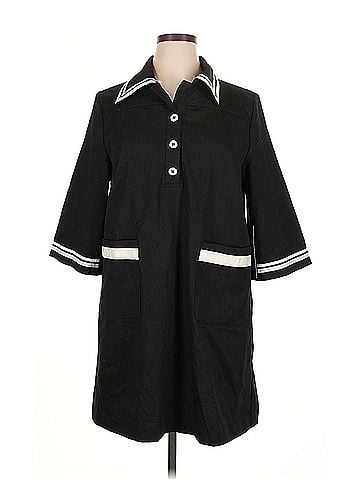 Pomander Place Hart Shirt Dress Pomander Place 3/4 Sleeve Button Down Shirt (view 1)