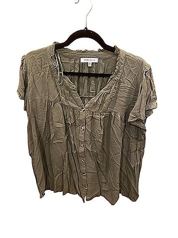 Rose + Olive Short Sleeve Blouse (view 1)