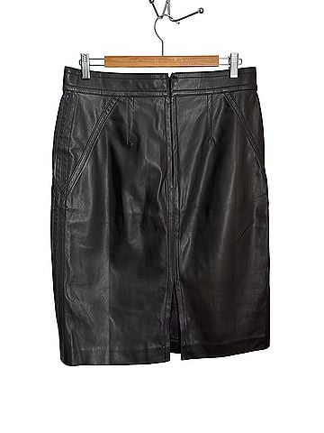 Ann Taylor Leather Skirt (view 2)