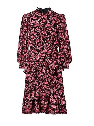 Saloni Isa Ruffle Dress Cocktail Dress (view 1)