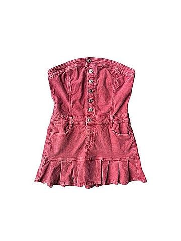 American Eagle Outfitters Strapless Cord Mini Dress Casual Dress (view 1)
