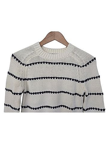 Madewell Textured Cotton Crewneck Pullover Sweater (view 2)