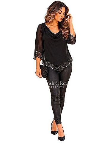 Dana Kay Vintage Beaded Blouse (view 1)