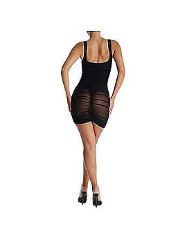 Naked Wardrobe The Meshed Up Bodysuit Mini Dress Cocktail Dress (view 2)