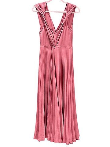 Vince. Pleated Twist Midi Dress Cocktail Dress (view 2)