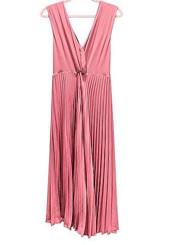 Vince. Pleated Twist Midi Dress Cocktail Dress (view 1)