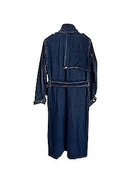 Zara Woman TRF Denim Trench Coat Trenchcoat (view 2)
