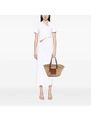 Loewe Medium Raffia Anagram Basket Tote (view 2)