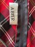 A. Byer Plaid Red Black Skort Size 9 - photo 3