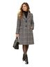Sam Edelman 60% Polyester 40% Wool 100% Polyester 100% Polyester Plaid Houndstooth Black White Coat Size XL - photo 1