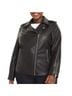 Lane Bryant Faux-Leather Moto Stretch Sleeve Jacket Jacket - photo 11