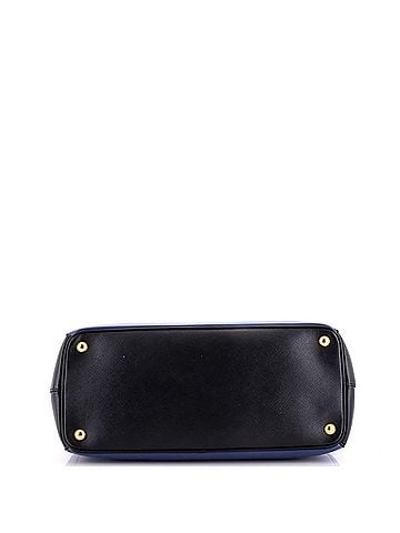 Prada Bicolor Double Zip Lux Tote Saffiano Leather Medium (view 2)