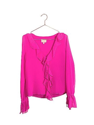 Show Me Your Mumu Adela Ruffle Long Sleeve Blouse (view 1)