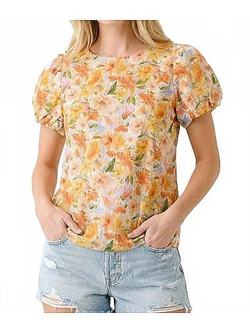 Staccato Hillard Top in Orange (view 2)