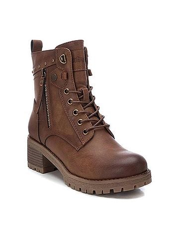 XTI Women's Casual Ankle Booties in Brown (view 2)