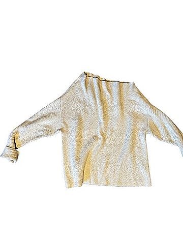 Treasure & Bond Cream Off-Shoulder Ribbed Sweater Casual Sweaters (view 1)
