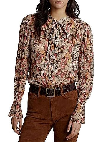 Polo by Ralph Lauren Long Sleeve Blouse (view 1)